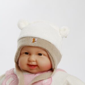 Wintermütze "Teddy"  beige  Gr. 50/52