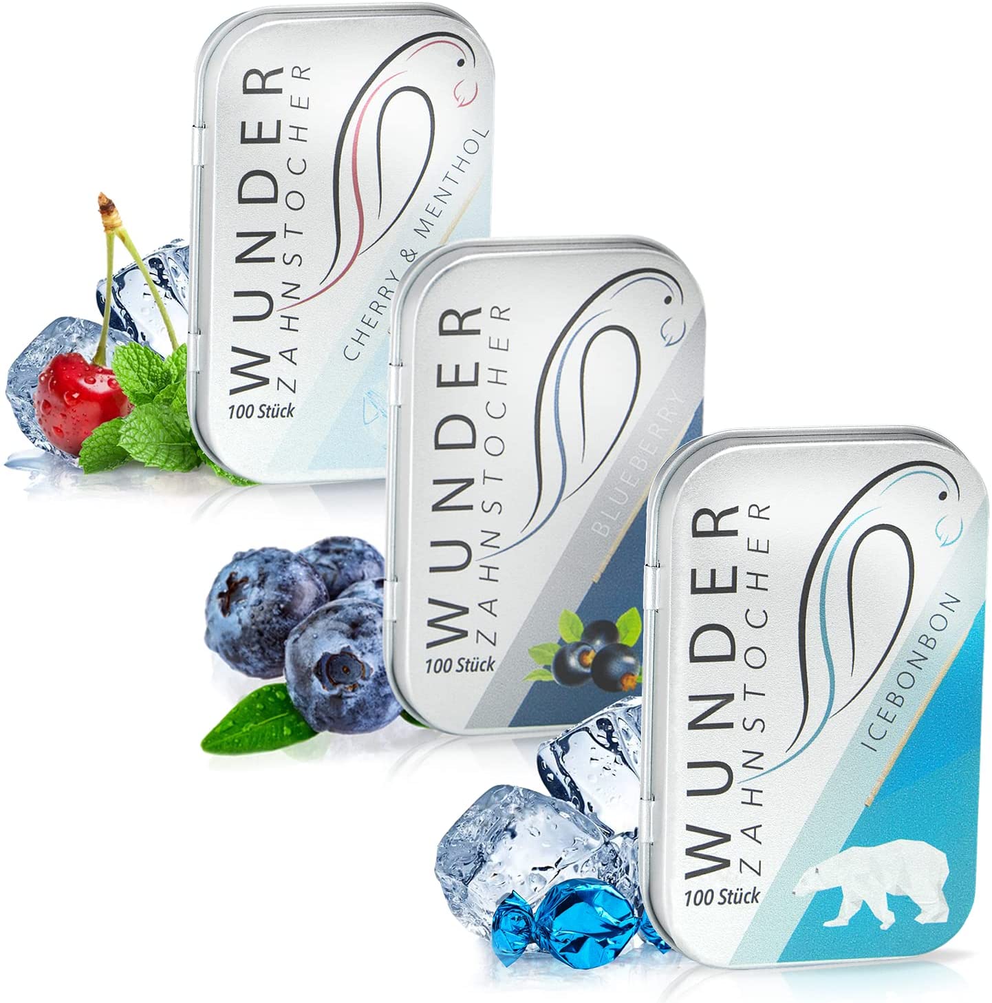 Wunder Zahnstocher Freshpack Metallbox (3X100 Stück) Wunder Zahnstocher Freshpack Metallbox (3X100 Stück)