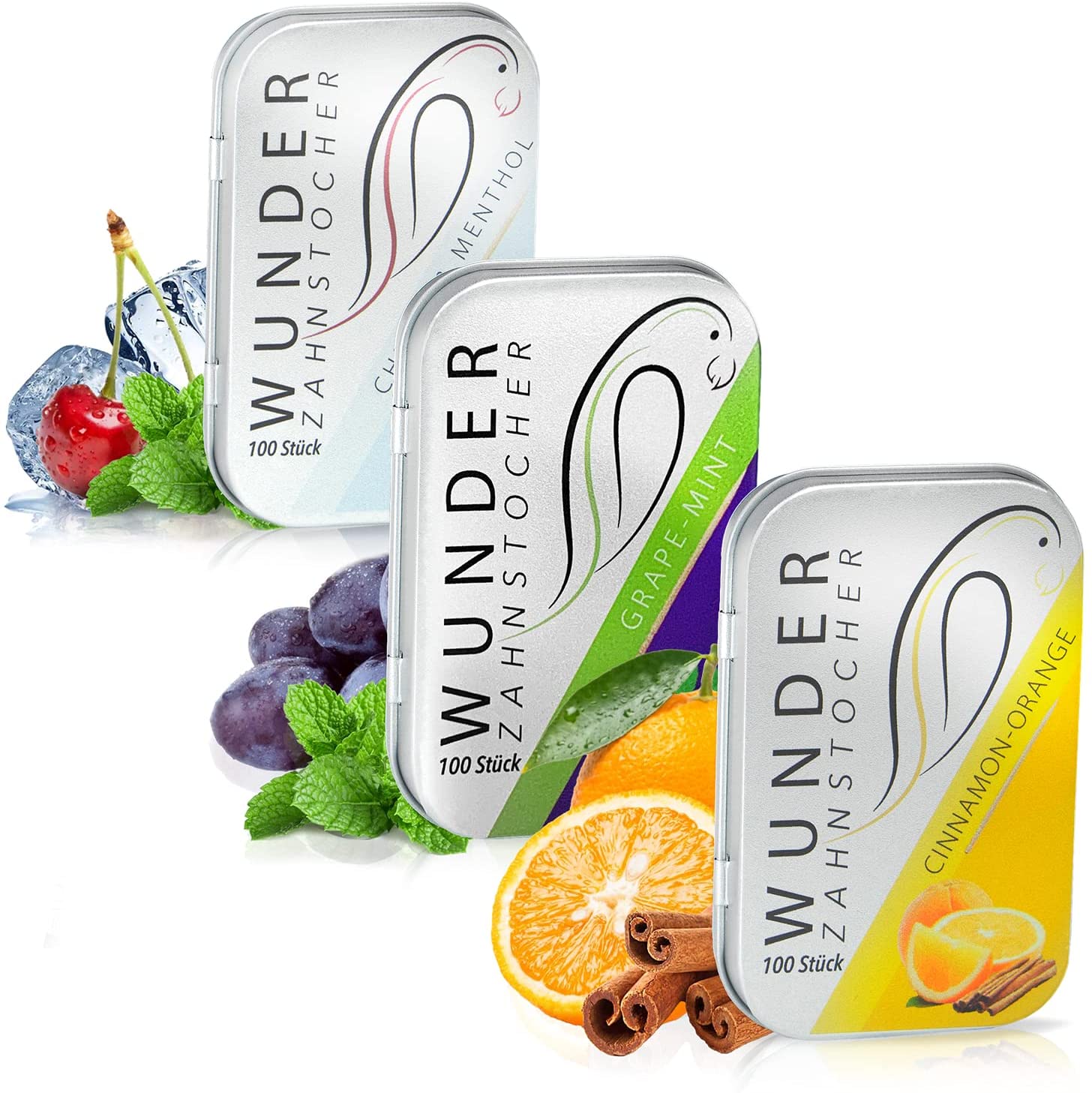 Wunder Zahnstocher Tastypack Metallbox (3X100 Stück) Wunder Zahnstocher Tastypack Metallbox (3X100 Stück)