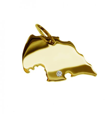 Anhänger Fehmarn Mit Brillant Am Wunschort 585 Gelbgold Anhänger Fehmarn Mit Brillant Am Wunschort 585 Gelbgold