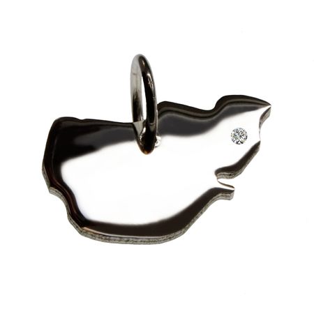 Pellworm Anhänger Mit Brillant 0,015Ct Am Wunschort 925 Silber Pellworm Anhänger Mit Brillant 0,015Ct Am Wunschort 925 Silber