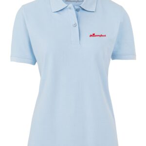 MIASANFESCH, Mia san Bayern Damen Hemd Polo Shirt hochwertig Skyblue XL