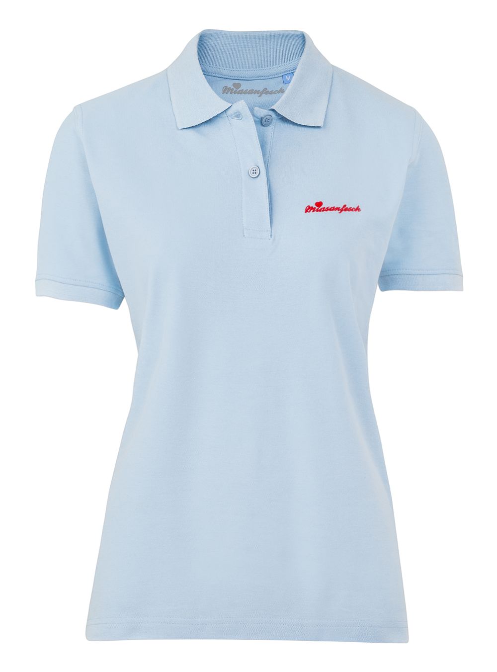Miasanfesch, Mia San Bayern Damen Hemd Polo Shirt Hochwertig Skyblue M Miasanfesch, Mia San Bayern Damen Hemd Polo Shirt Hochwertig Skyblue M - Image 2