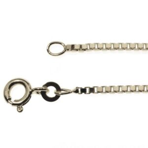 Halskette Venezia 0,9mm - 42cm - 585 Weißgold