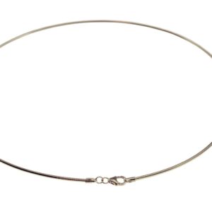 Halsreif Omega 1,2mm - 42cm - 333 Weißgold