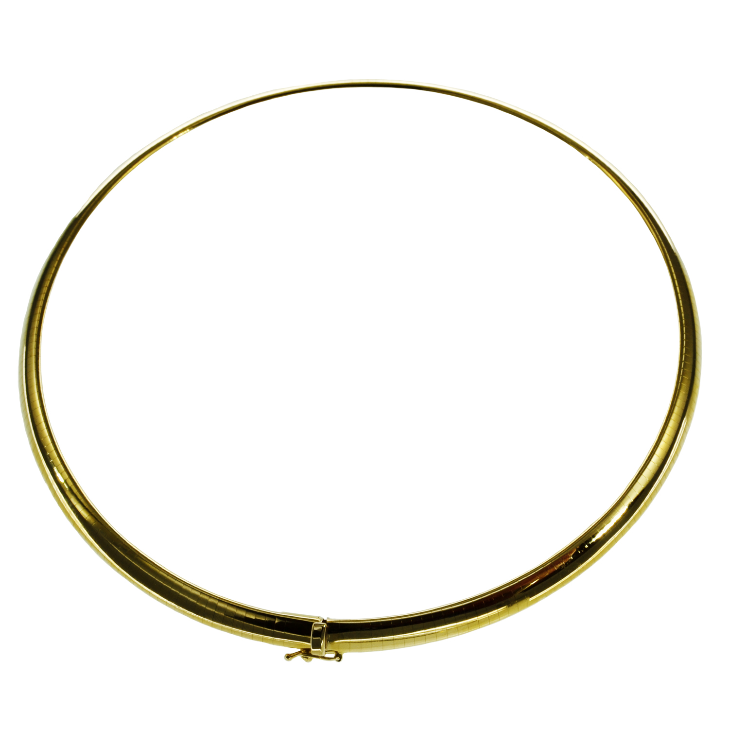Halsreif Omega 6Mm Flach - 50Cm 750 Gelbgold Halsreif Omega 6Mm Flach - 50Cm 750 Gelbgold