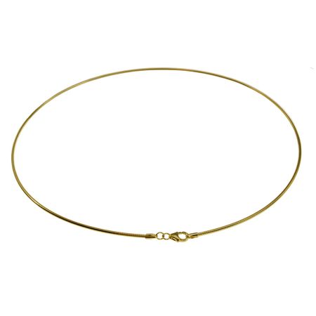 Halsreif Omega 1,5Mm - 45Cm - 585 Gelbgold Halsreif Omega 1,5Mm - 45Cm - 585 Gelbgold - Image 2