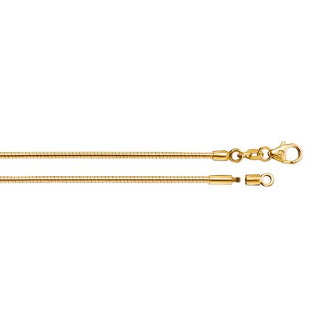 Halsreif Omega 1,5Mm - 42Cm - 750 Gelbgold Mit Schraubverschluss Halsreif Omega 1,5Mm - 42Cm - 750 Gelbgold Mit Schraubverschluss