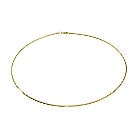 Halsreif Omega 1,5Mm - 42Cm - 750 Gelbgold Mit Schraubverschluss Halsreif Omega 1,5Mm - 42Cm - 750 Gelbgold Mit Schraubverschluss - Image 3