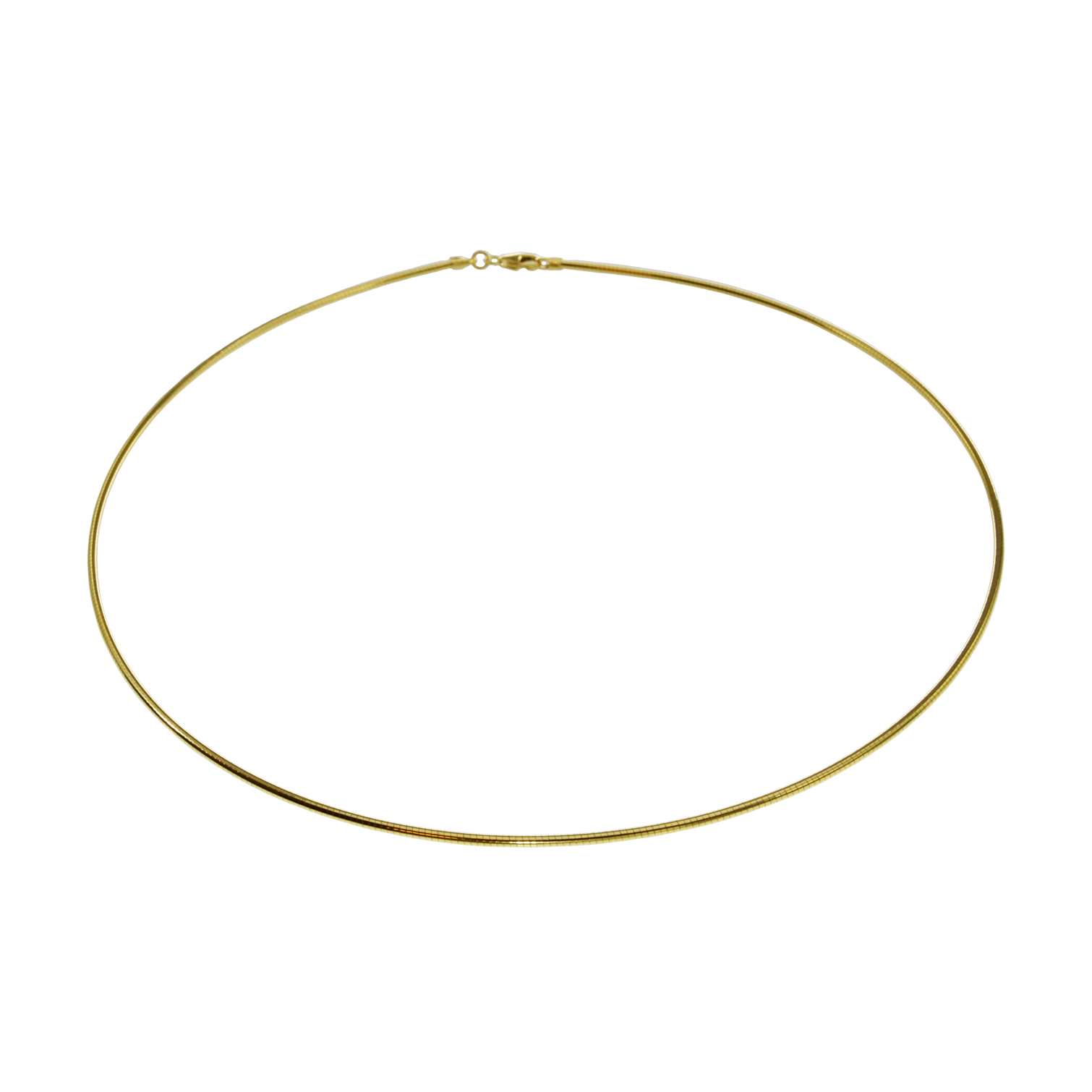 Halsreif Omega 1Mm - 42Cm - 750 Gelbgold Mit Schraubverschluss Halsreif Omega 1Mm - 42Cm - 750 Gelbgold Mit Schraubverschluss - Image 2