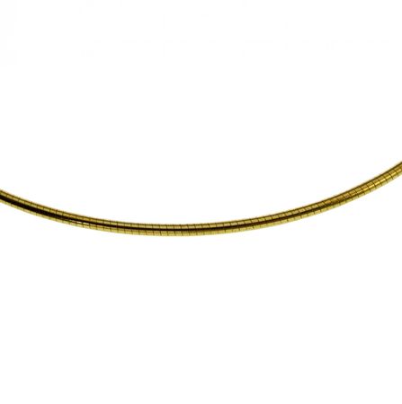 Halsreif Omega 2,5Mm Rund - 45Cm - 750 Gelbgold Halsreif Omega 2,5Mm Rund - 45Cm - 750 Gelbgold - Image 3