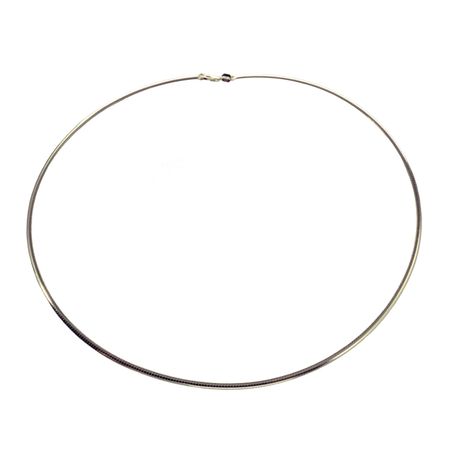 Halsreif Omega 0,8Mm - 45Cm - 750 Weißgold Kette Halsreif Omega 0,8Mm - 45Cm - 750 Weißgold Kette - Image 2