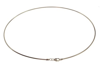 Halsreif Omega 1,5Mm - 42Cm - 750 Weißgold Halsreif Omega 1,5Mm - 42Cm - 750 Weißgold - Image 2