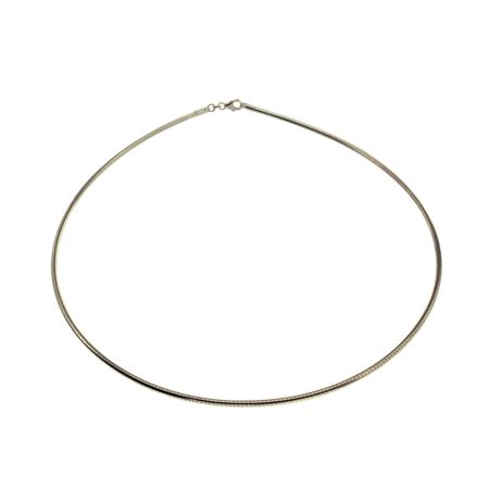 Halsreif Omega 1,5Mm - 42Cm - 750 Weißgold Halsreif Omega 1,5Mm - 42Cm - 750 Weißgold - Image 3