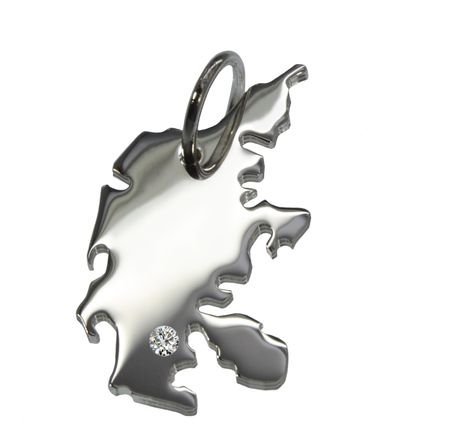 Dänemark Anhänger Mit Brillant 0,015Ct Am Wunschort 925 Silber Dänemark Anhänger Mit Brillant 0,015Ct Am Wunschort 925 Silber