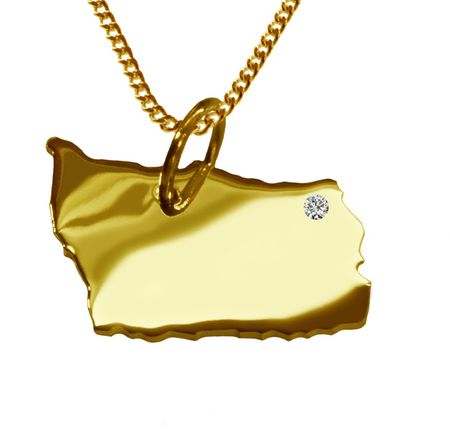 50Cm Kette + Bornholm Mit Brillant Am Wunschort 585 Gold 50Cm Kette + Bornholm Mit Brillant Am Wunschort 585 Gold - Image 2