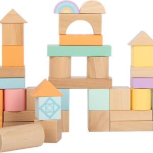 Holzbausteine Pastell