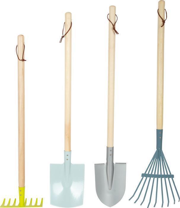 Small Foot Gartenwerkzeug-Set – Kindgerechtes Gartenzubehör Für Kleine Gartenhelfer Zum Graben, Pflanzen Und Entdecken In Garten Und Natur Gartenwerkzeug-Set