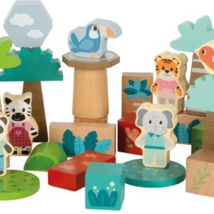 Holzbausteine Jungle Friends