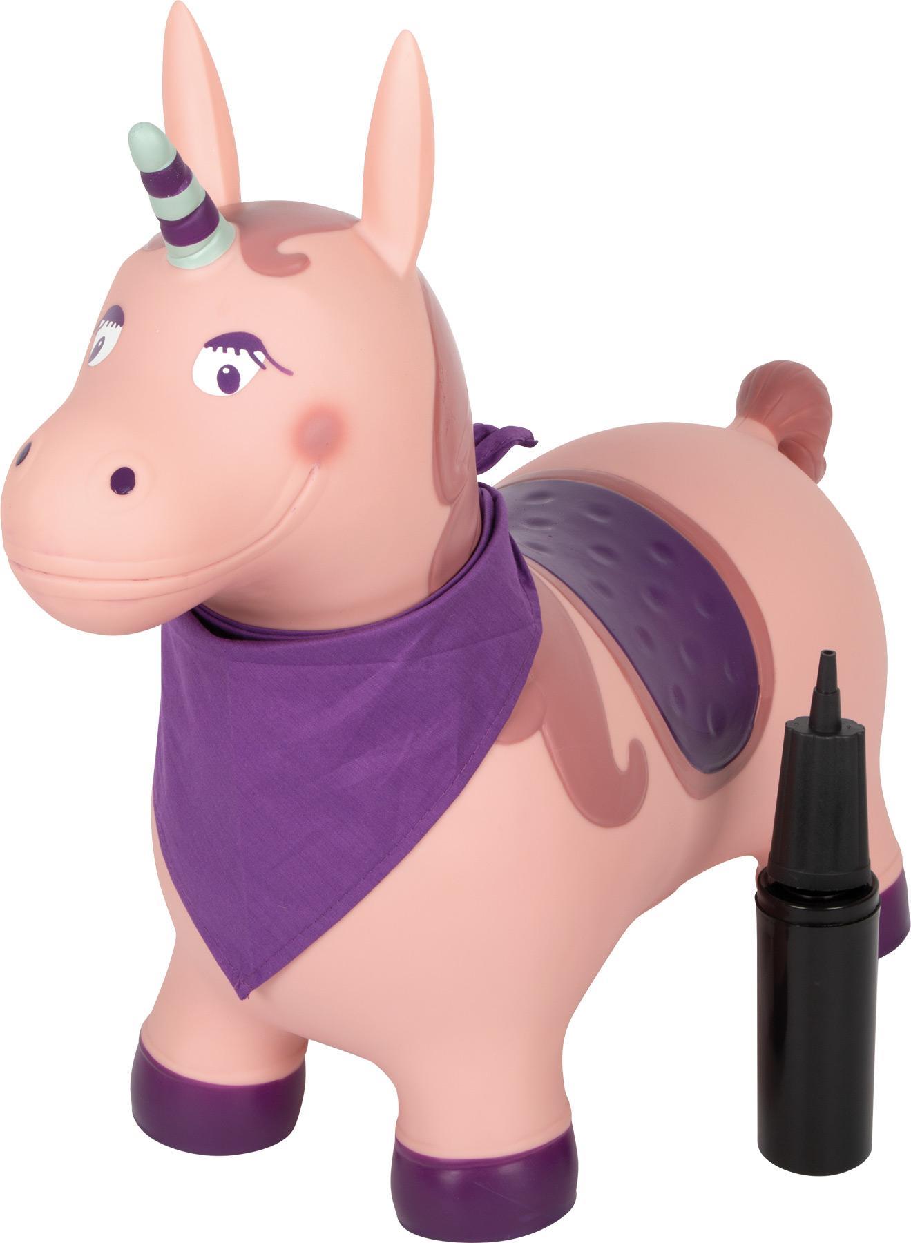 Small Foot Hüpftier Einhorn – Hüpfspielzeug Mit Luftpumpe Hüpftier Einhorn
