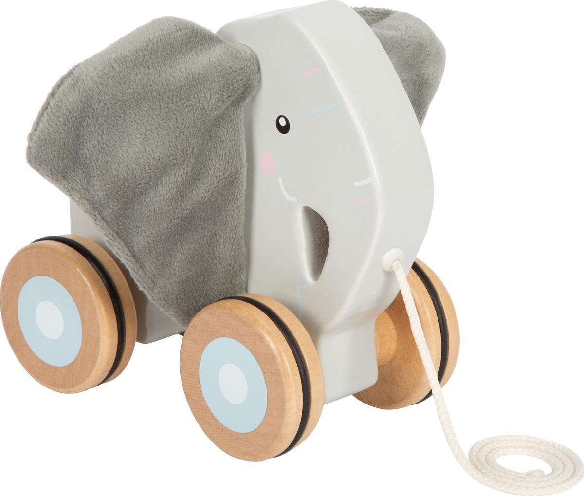 Nachziehtier Elefant Mit Knistereffekt – Babyspielzeug Von Small Foot Zum Greifen, Ziehen &Amp; Entdecken Nachziehtier