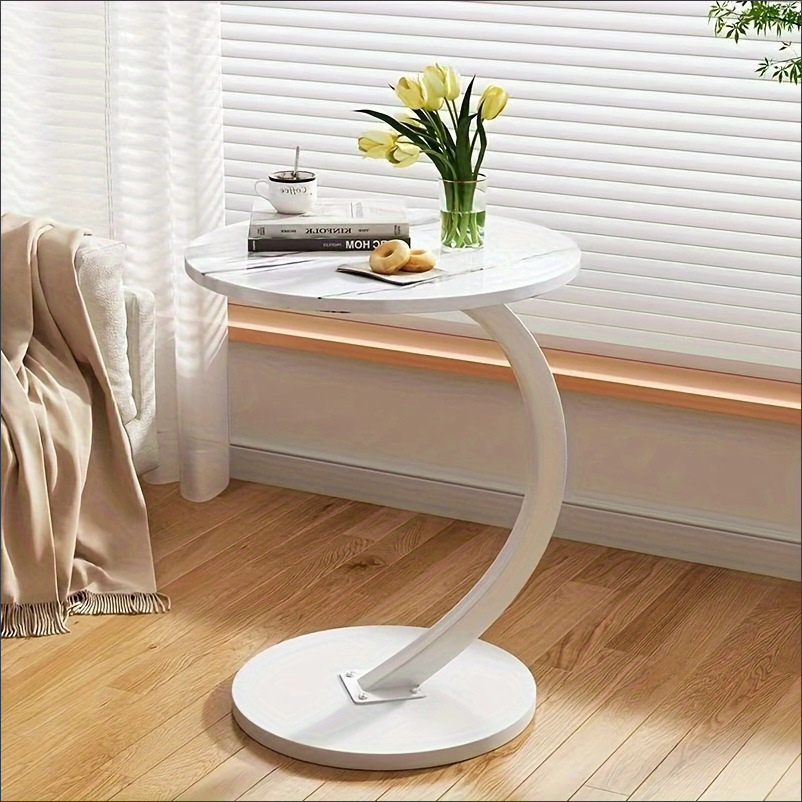 Round Small Coffee Table Living Room Sofa Side Table Bedroom Bedside Table Bedside Table Small Table Movable Coffee Table Round Small Coffee Table Living Room Sofa Side Table Bedroom Bedside Table Bedside Table Small Table Movable Coffee Table - Image 9