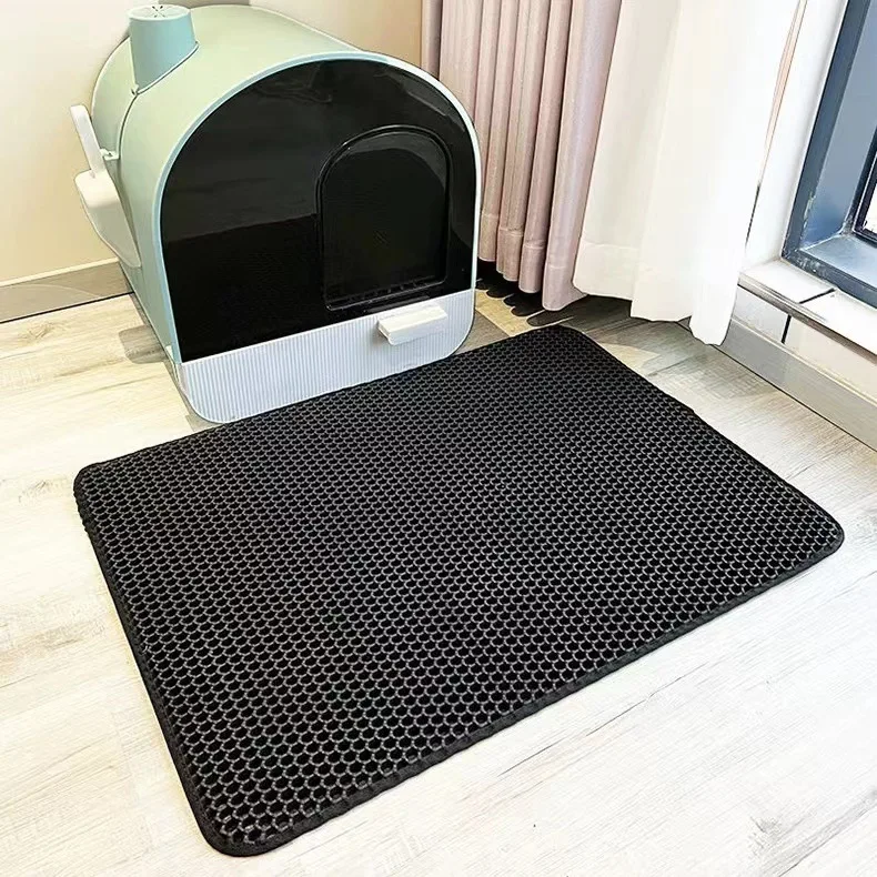 Cat Litter Mat Double Layer Eva Waterproof Non Slip Trapping Pad For Cat Toilet Cat Litter Mat Double Layer Eva Waterproof Non Slip Trapping Pad For Cat Toilet - Image 10