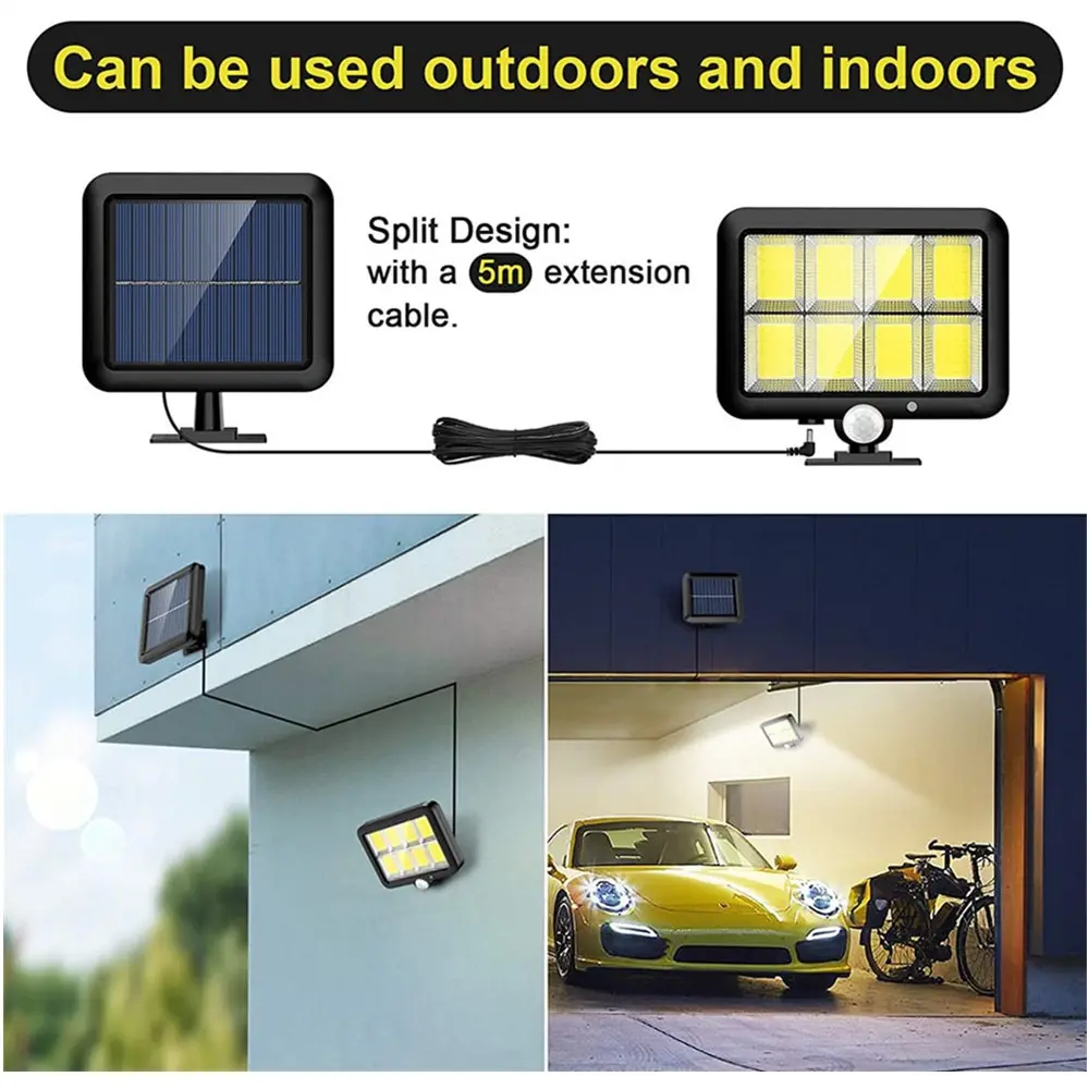 160Led Solar Licht Split Wand Lampe Wasserdichte Outdoor Wand Notfall Straße Sicherheit Solar Lampe Für Garten Dekoration 160Led Solar Licht Split Wand Lampe Wasserdichte Outdoor Wand Notfall Straße Sicherheit Solar Lampe Für Garten Dekoration - Image 4