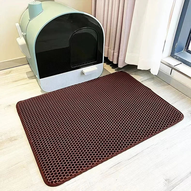 Cat Litter Mat Double Layer Eva Waterproof Non Slip Trapping Pad For Cat Toilet Cat Litter Mat Double Layer Eva Waterproof Non Slip Trapping Pad For Cat Toilet - Image 11