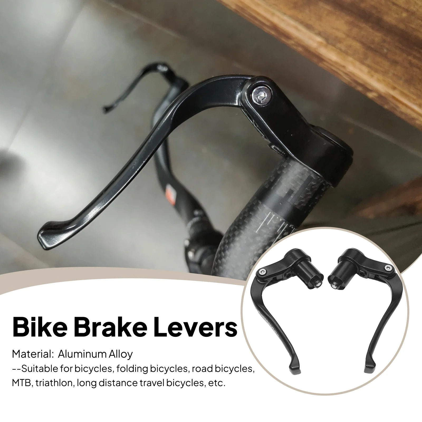 2 Pieces Brake Levers Set Bar End Mtb Tt Time Triathlon Bar Arm Rest Mtb Bicycle Cycling Component Black Fixed Gear 2 Pieces Brake Levers Set Bar End Mtb Tt Time Triathlon Bar Arm Rest Mtb Bicycle Cycling Component Black Fixed Gear