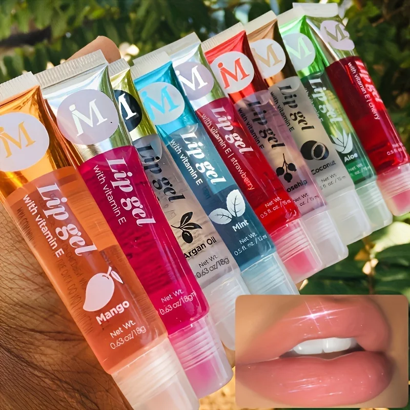6Pcs/Set, Moisturizing Clear Lip Gloss, Ve, Rosehip, Argan, Peppermintaloe, Coconut Flavor, Translucent Plumping Lip Oils Gift S 6Pcs/Set, Moisturizing Clear Lip Gloss, Ve, Rosehip, Argan, Peppermintaloe, Coconut Flavor, Translucent Plumping Lip Oils Gift S