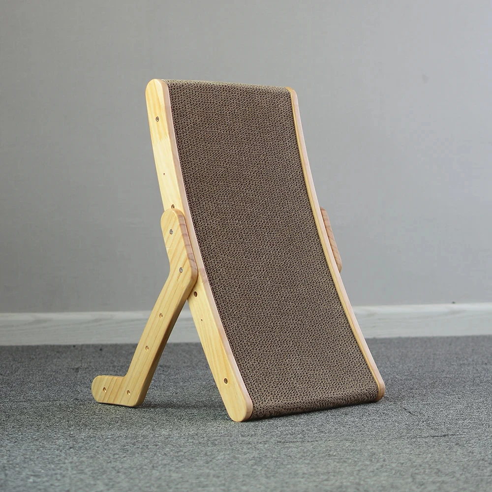 Cat Scratcher Cardboard With Solid Wooden Frame Kitten Scrapers Scratching Bed Reversible Pet Furniture For Cats 5 In 1 Toys Cat Scratcher Cardboard With Solid Wooden Frame Kitten Scrapers Scratching Bed Reversible Pet Furniture For Cats 5 In 1 Toys - Image 20