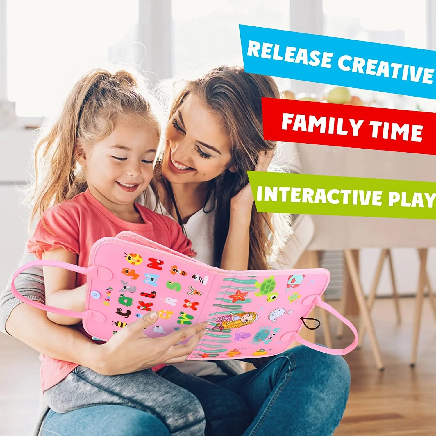 Montessori Toddler Busy Board,Autism Sensory Toys,Educational Activity Motor Skills Baby, Life Skills Learning Toys For Kids Montessori Toddler Busy Board,Autism Sensory Toys,Educational Activity Motor Skills Baby, Life Skills Learning Toys For Kids - Image 2