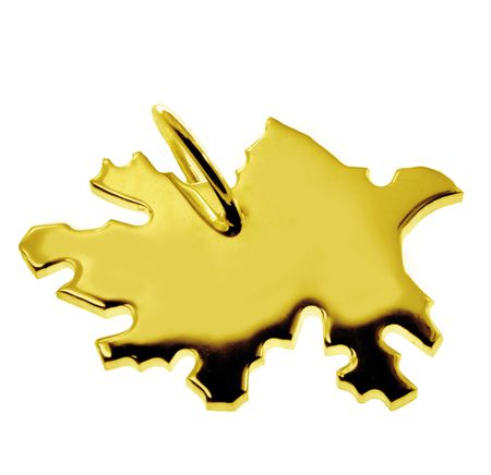 Anhänger Der Landkarte Azerbaijan In Massiv 333 Gelbgold Anhänger Der Landkarte Azerbaijan In Massiv 333 Gelbgold