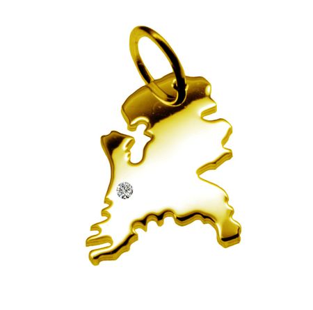 Anhänger Holland Mit Brillant Am Wunschort 585 Gelbgold Anhänger Holland Mit Brillant Am Wunschort 585 Gelbgold