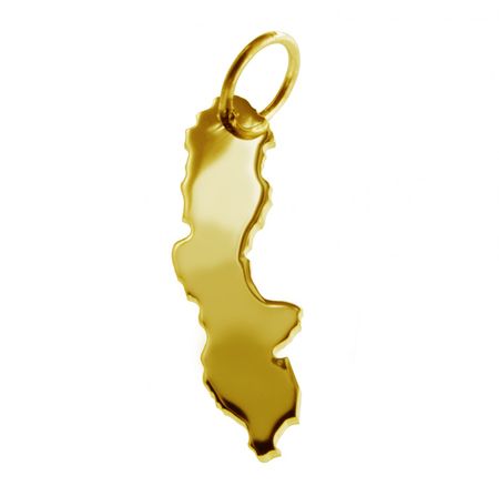 Anhänger Der Landkarte Schweden In Massiv 333 Gelbgold Anhänger Der Landkarte Schweden In Massiv 333 Gelbgold