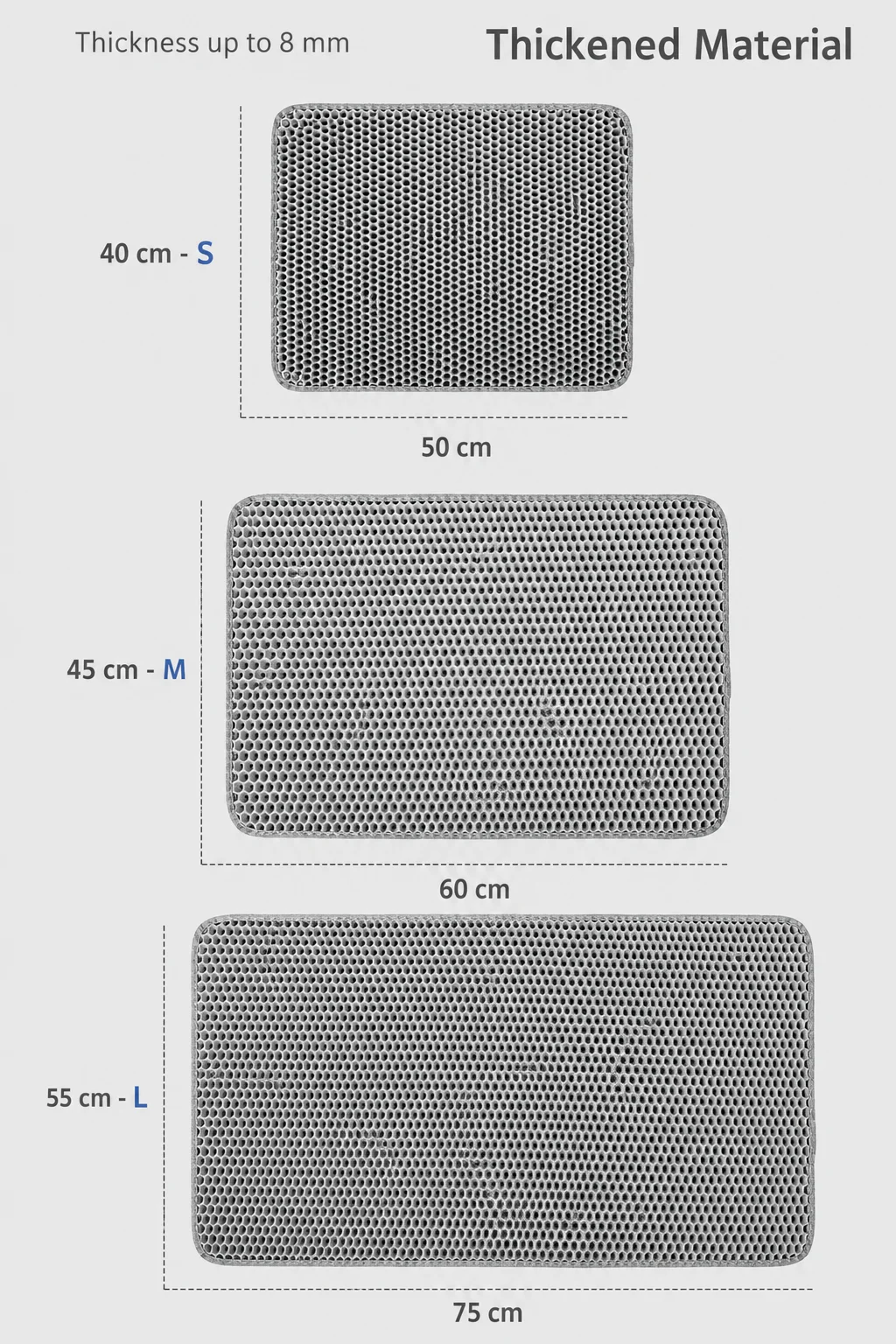 Cat Litter Mat Double Layer Eva Waterproof Non Slip Trapping Pad For Cat Toilet Cat Litter Mat Double Layer Eva Waterproof Non Slip Trapping Pad For Cat Toilet - Image 6