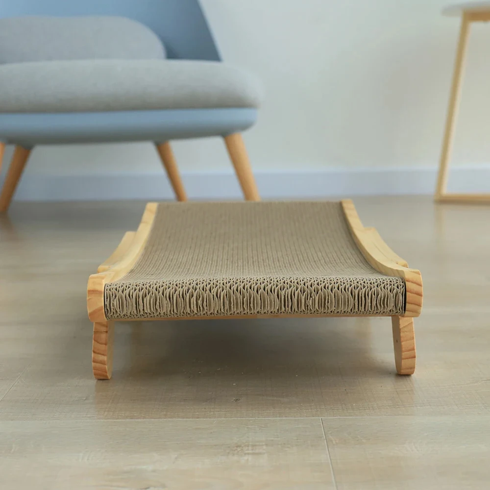 Cat Scratcher Cardboard With Solid Wooden Frame Kitten Scrapers Scratching Bed Reversible Pet Furniture For Cats 5 In 1 Toys Cat Scratcher Cardboard With Solid Wooden Frame Kitten Scrapers Scratching Bed Reversible Pet Furniture For Cats 5 In 1 Toys - Image 21