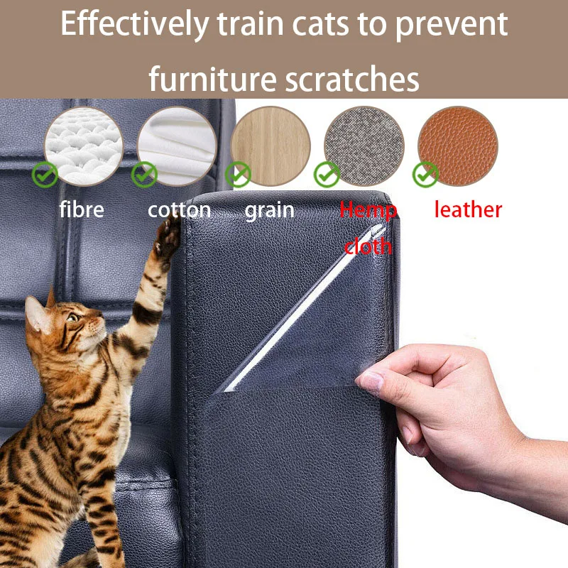 Furniture Protectors Cover Accessories For Cats Sofa Protection Pads 3M Self-Adhesive Pvc Transparent Cat Supplies Pet Products Furniture Protectors Cover Accessories For Cats Sofa Protection Pads 3M Self-Adhesive Pvc Transparent Cat Supplies Pet Products - Image 4