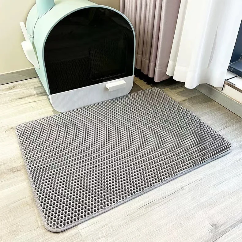 Cat Litter Mat Double Layer Eva Waterproof Non Slip Trapping Pad For Cat Toilet Cat Litter Mat Double Layer Eva Waterproof Non Slip Trapping Pad For Cat Toilet - Image 9