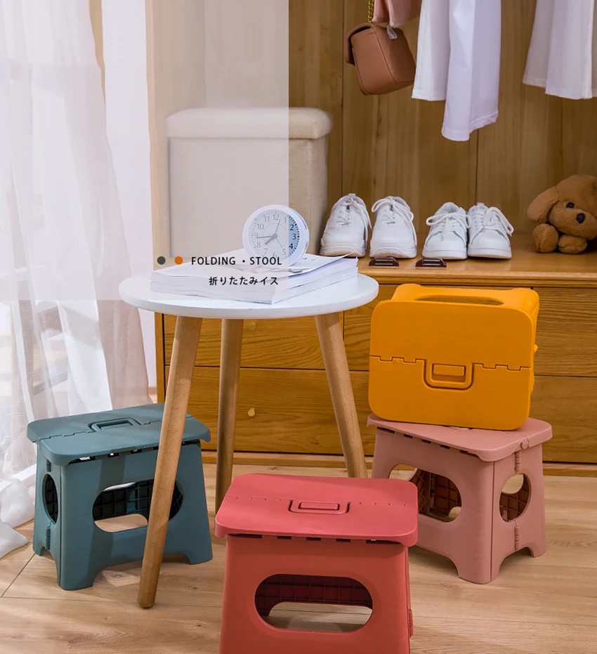 Portable Folding Step Stool-17.5Cm Height Plastic Foldable Stool For Kids,Adults, Kitchen Garden Bathroom Stepping Stool Табурет Portable Folding Step Stool-17.5Cm Height Plastic Foldable Stool For Kids,Adults, Kitchen Garden Bathroom Stepping Stool Табурет - Image 10