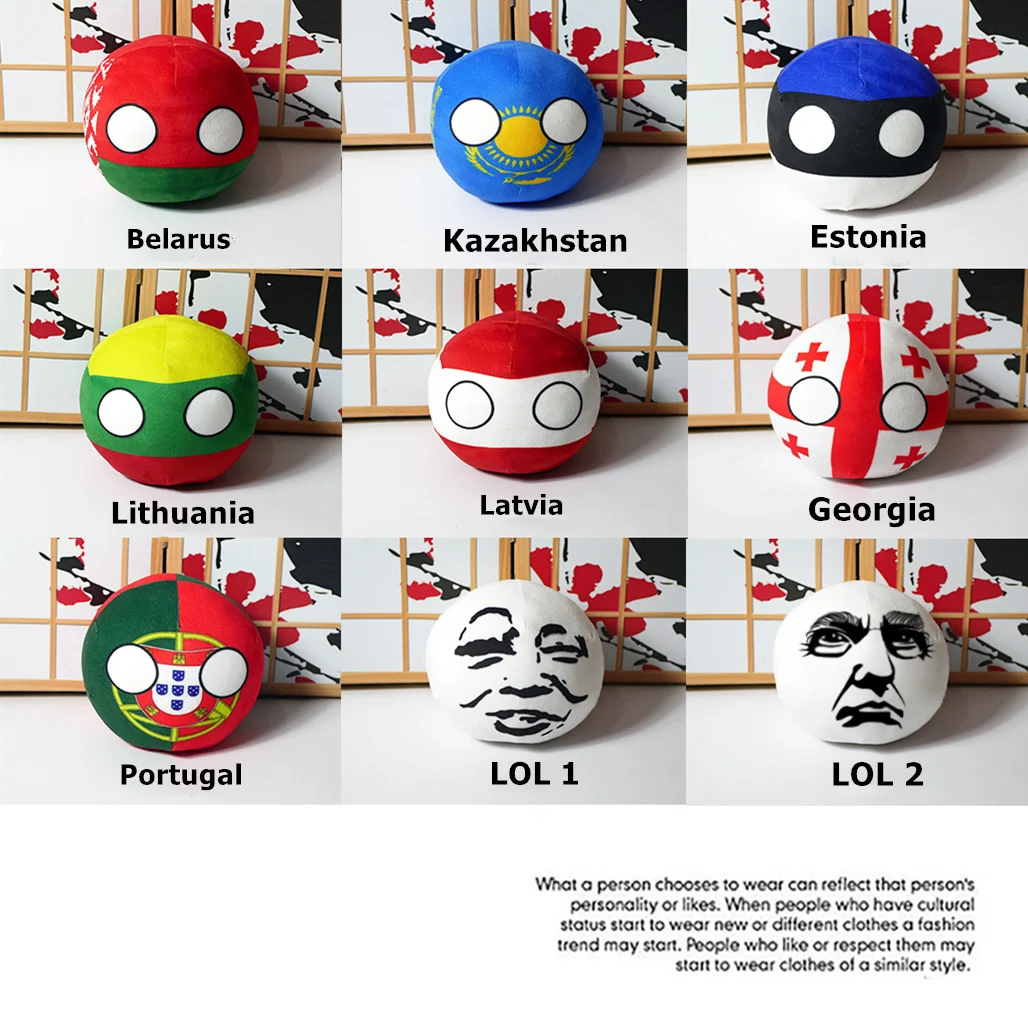 Polandball Plüschpuppe Länder Nationalball Modell Spielzeug Brasilien Portugal Mexiko Countryball Fußball Plüschkissen Anhänger 9-20 Cm Polandball Plüschpuppe Länder Nationalball Modell Spielzeug Brasilien Portugal Mexiko Countryball Fußball Plüschkissen Anhänger 9-20 Cm - Image 5