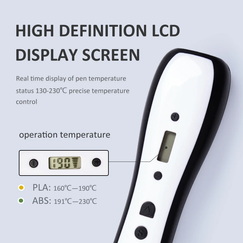 Jer 3D-Stift Mit Lcd-Display – Kabelloser 3D-Druckstift Für Kinder, Kreative Zeichnungen &Amp; Diy-Projekte Jer 3D-Stift Mit Lcd-Display – Kabelloser 3D-Druckstift Für Kinder, Kreative Zeichnungen &Amp; Diy-Projekte - Image 4