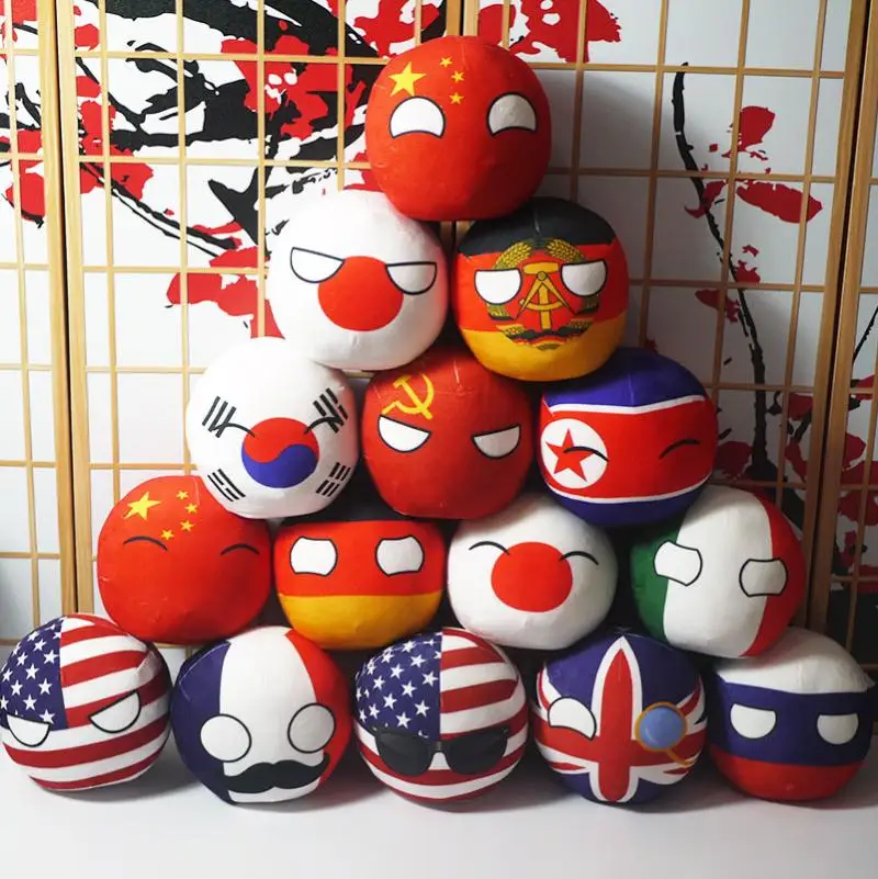 Polandball Plüschpuppe Länder Nationalball Modell Spielzeug Brasilien Portugal Mexiko Countryball Fußball Plüschkissen Anhänger 9-20 Cm Polandball Plüschpuppe Länder Nationalball Modell Spielzeug Brasilien Portugal Mexiko Countryball Fußball Plüschkissen Anhänger 9-20 Cm - Image 4