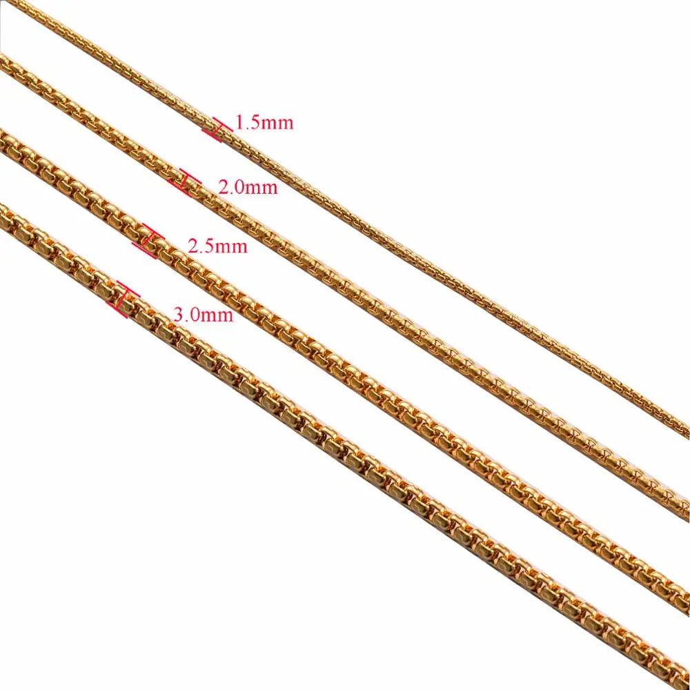 1 Stück Edelstahl Perlenkette Figaro-Kette Halskette Für Anhänger Herren Damen Schmuck Accessoires 1 Stück Edelstahl Perlenkette Figaro-Kette Halskette Für Anhänger Herren Damen Schmuck Accessoires - Image 4