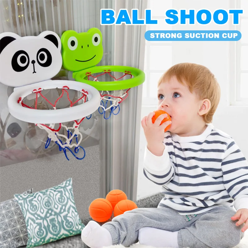 Indoor-Basketballrahmen Mit Tiermotiv Für Kleinkinder, Badespielzeug Für Kinder, Set Mit 3 Kunststoffbällen, Interaktives Spaßspiel Für Babys Und Eltern Und Kinder Indoor-Basketballrahmen Mit Tiermotiv Für Kleinkinder, Badespielzeug Für Kinder, Set Mit 3 Kunststoffbällen, Interaktives Spaßspiel Für Babys Und Eltern Und Kinder - Image 4