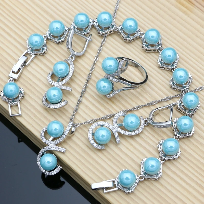 Luxuriöse Perlen-Schmucksets Aus 925Er-Silber Für Damen, Süßwasserperlen, Armband, Ohrringe, Ring, Halskette, Sets, Geschenk Für Sie, Hochzeitsfeier Luxuriöse Perlen-Schmucksets Aus 925Er-Silber Für Damen, Süßwasserperlen, Armband, Ohrringe, Ring, Halskette, Sets, Geschenk Für Sie, Hochzeitsfeier - Image 13