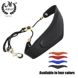 M MBAT Einstellbare Saxophon Leder Harness Schulter Gurt Gürtel Hohe Qualität Sax Neck Straps mit Haken Verschluss Saxophon Teile