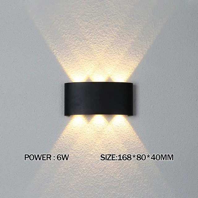 Wand Lampe Led Aluminium Outdoor Indoor Ip65 Up Down Weiß Schwarz Moderne Für Home Treppen Schlafzimmer Nacht Badezimmer Licht Wand Lampe Led Aluminium Outdoor Indoor Ip65 Up Down Weiß Schwarz Moderne Für Home Treppen Schlafzimmer Nacht Badezimmer Licht - Image 13