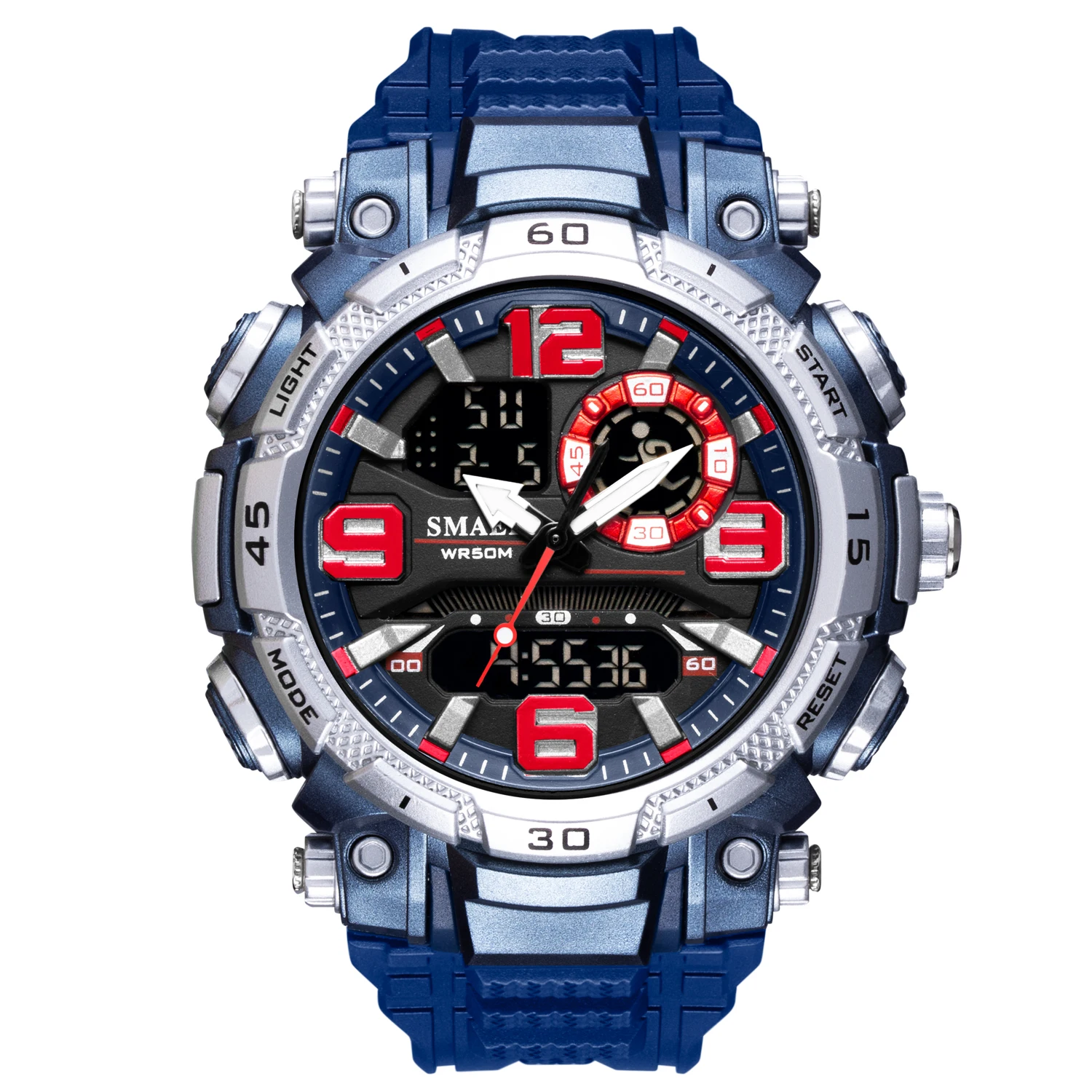 Quarzuhr Für Männer Smael Uhr Wasserdichte Stoppuhr Led-Uhren Männliche Uhr 1921 Sport Uhren Männer Relogio Masculino Digital Quarzuhr Für Männer Smael Uhr Wasserdichte Stoppuhr Led-Uhren Männliche Uhr 1921 Sport Uhren Männer Relogio Masculino Digital - Image 12